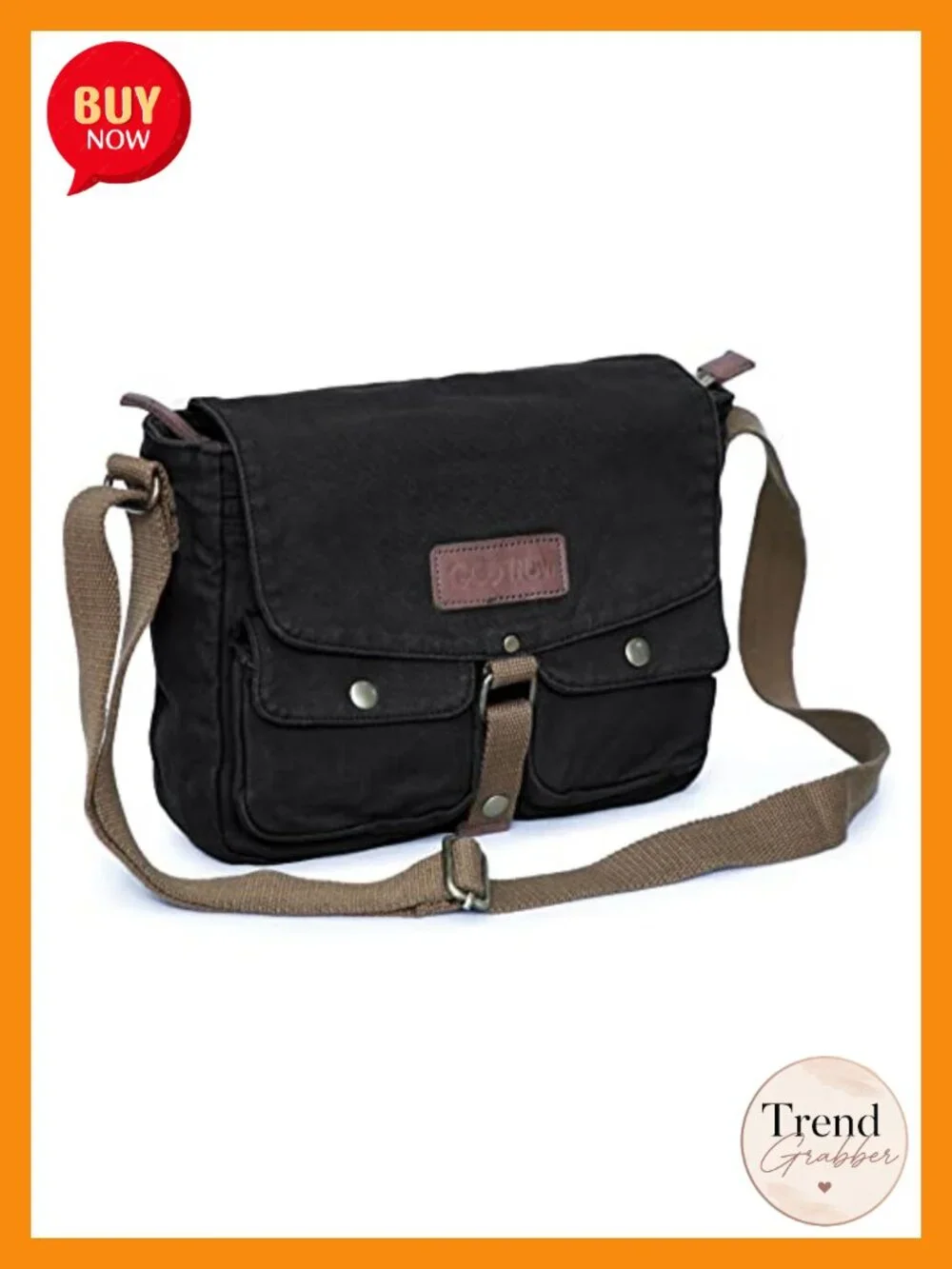 Canvas Messenger Bag Vintage Crossbody Shoulder Military Satchel